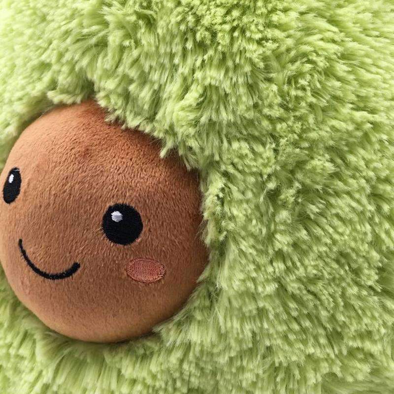 Happy Avocado Fruits Plush Cushion
