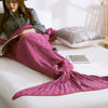 Mermaid Tail Knitted Blanket