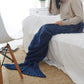 Mermaid Tail Knitted Blanket
