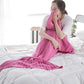 Mermaid Tail Knitted Blanket