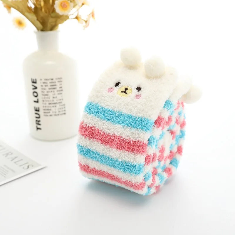 Cute Cotton Fleece Animal Knee Socks