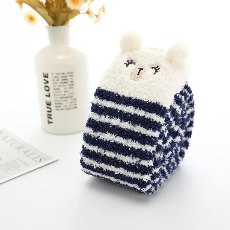 Cute Cotton Fleece Animal Knee Socks