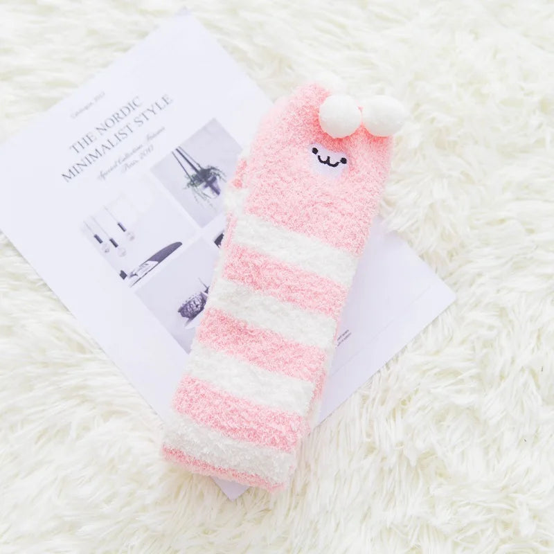Cute Cotton Fleece Animal Knee Socks