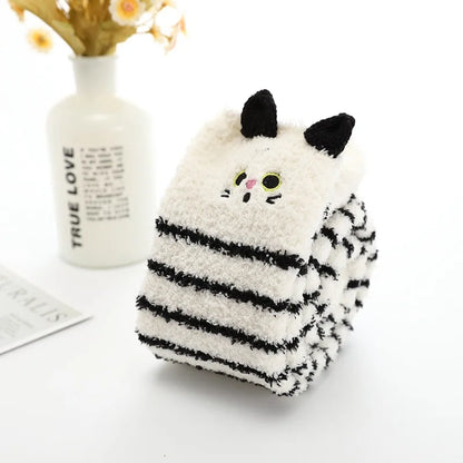 Cute Cotton Fleece Animal Knee Socks