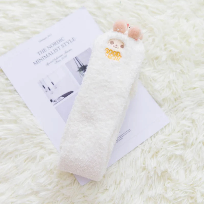 Cute Cotton Fleece Animal Knee Socks